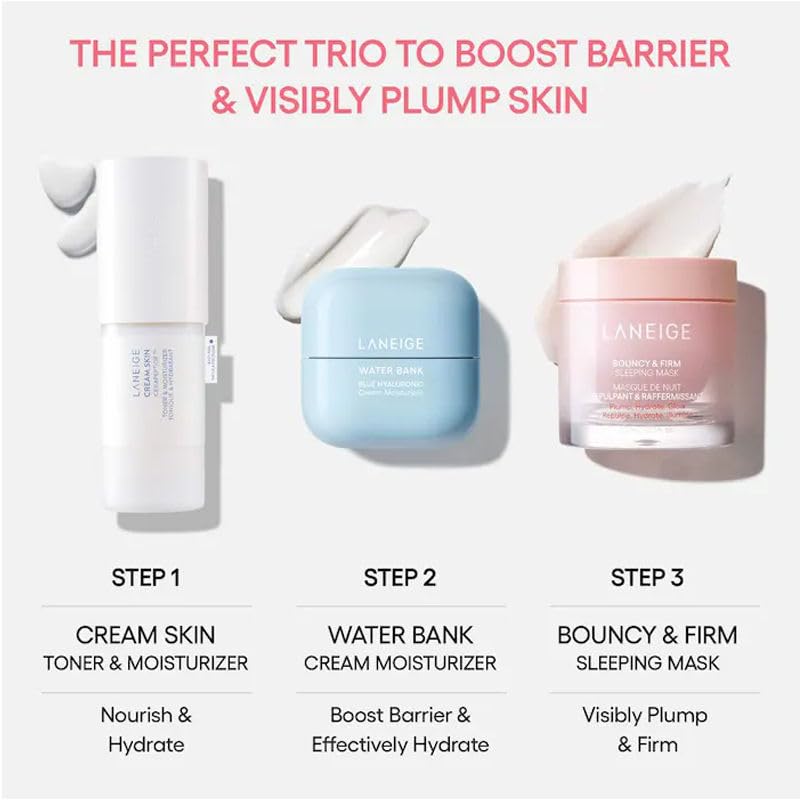 LANEIGE Bouncy&Firm Face Sleeping Mask with collagen | Korean Skincare |