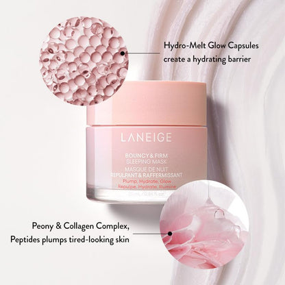 LANEIGE Bouncy&Firm Face Sleeping Mask with collagen | Korean Skincare |