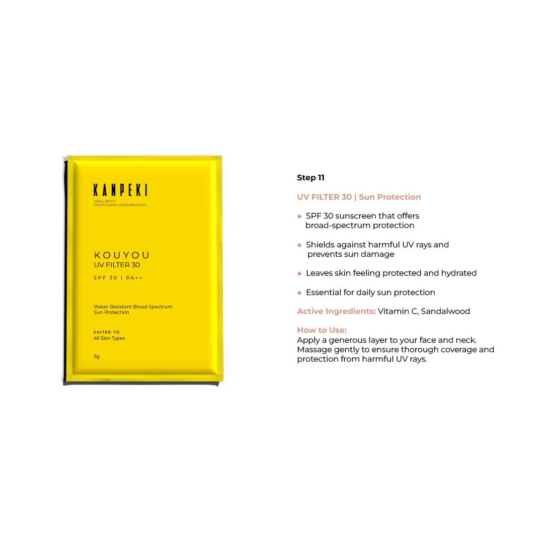 Kanpeki Glass Glow 11-Step Korean Skincare Facial Kit for all Skin Types