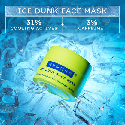 Hyphen Ice Dunk Instant Cooling Face Mask with collagen boost|Glowing Skin