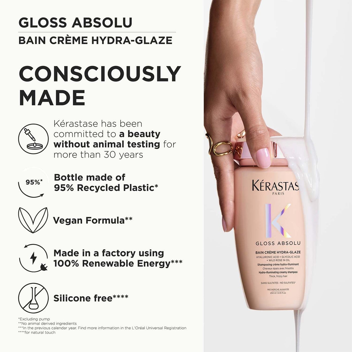 Kérastase Gloss Absolu Crème Anti-Frizz Shampoo For Bouncy, Glossy Hair
